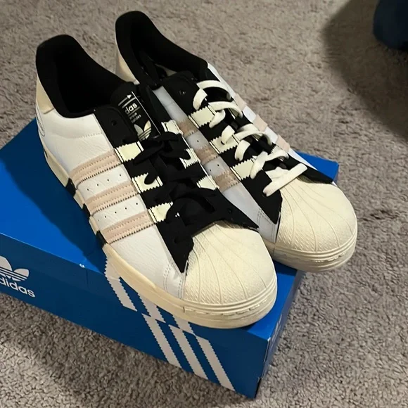 Adidas Superstar AOQM Shoes Sneakers new GX6025 shell toes Men’s Size 12